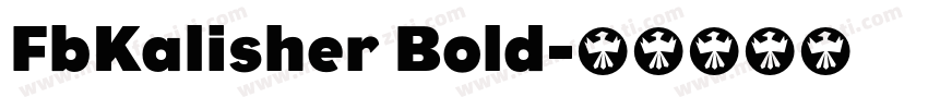 FbKalisher Bold字体转换